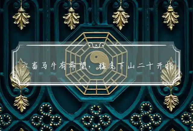 六畜马牛有希望，猛虎下山二十开指打一代表什么生肖谜团,最佳精选释义解释 