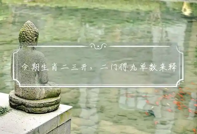 今期生肖二三开，二门得九单数来释义解释指什么最佳生肖，准确精准释义解释