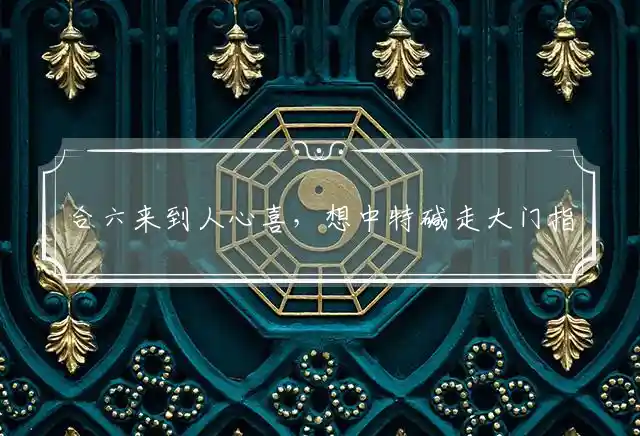 合六来到人心喜,想中特碱走大门