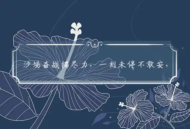沙场奋战揭尽力,一刻未停不敢安,云游四海有居处,浪迹九洲寄平生是什么生肖