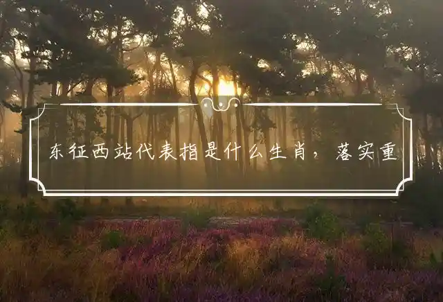 东征西站代表指是什么生肖，落实重点释义解释 