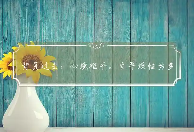 背负过去,心境难平。自寻烦恼为多情