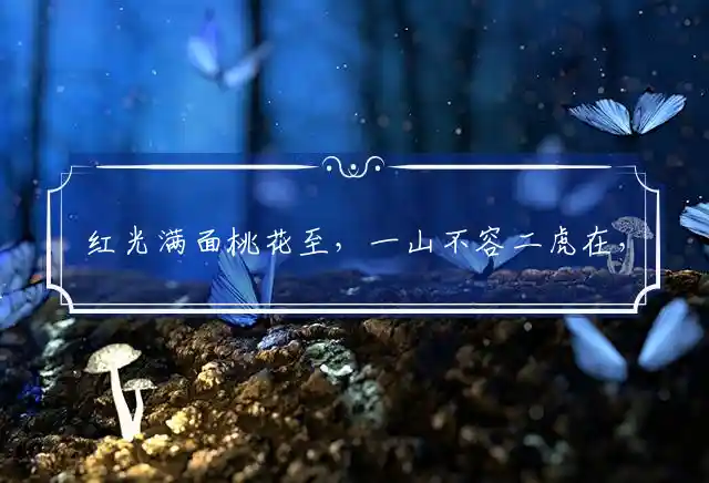 红光满面桃花至，一山不容二虎在，一臂之力助我也，冬天觅食出灵码指打一代表最佳什么生肖谜团精选释义解释