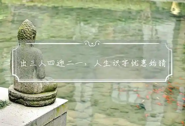 出三人四迎二一，人生识字忧患始猜打一最准确生肖是什么，精选释义谜团解释 