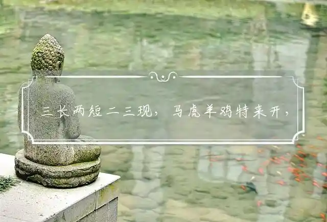 三长两短二三现，马虎羊鸡特来开，蛇上蛇下一五取准确代表什么生肖正确释义精选解释